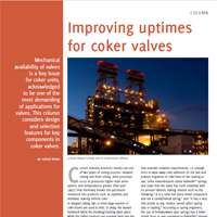 Improving uptimes for coker valves