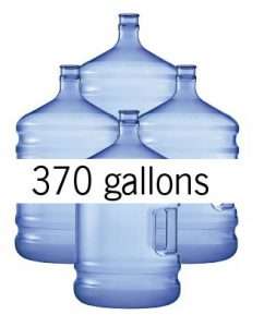 370 gallons